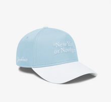 Load image into Gallery viewer, NYON Yankees Motto 9FORTY Snapback Light Blue
