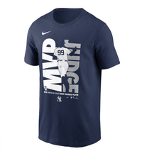 Load image into Gallery viewer, Men's New York Yankees Aaron Judge Nike Navy 2024 American League MVP T-Shirt