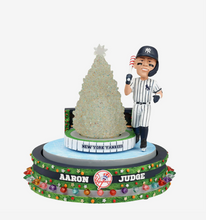 Load image into Gallery viewer, Aaron Judge New York Yankees Christmas Tree Skating Rink Spinner Bobblehead
