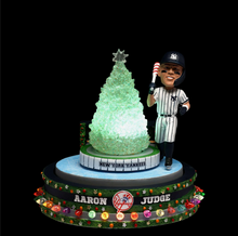 Load image into Gallery viewer, Aaron Judge New York Yankees Christmas Tree Skating Rink Spinner Bobblehead