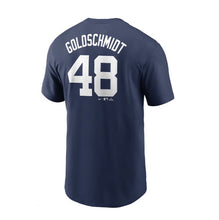 Load image into Gallery viewer, Men's New York Yankees Paul Goldschmidt Nike Navy Fuse Name & Number T-Shirt