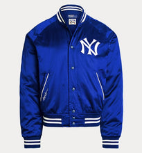 Load image into Gallery viewer, Ralph Lauren Yankees Satin Jacket - Rugby Royal