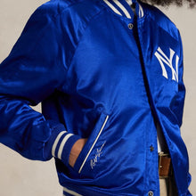 Load image into Gallery viewer, Ralph Lauren Yankees Satin Jacket - Rugby Royal