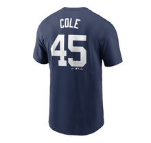Load image into Gallery viewer, Men's Gerrit Cole New York Yankees Nike Youth Home Player Name & Number T-Shirt - Navy