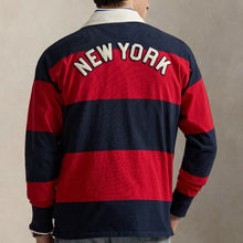 Load image into Gallery viewer, Polo Ralph Lauren Yankees Rugby Shirt - Aviator Navy/Rl Red