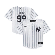 Load image into Gallery viewer, Aaron Judge New York Yankees Nike Infant Home 2020 Replica Player Jersey - White - Front and Back View