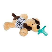 Load image into Gallery viewer, Yankees Wubbanub Pinstripe Puppy Pacifier - Left View