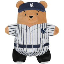 Load image into Gallery viewer, Toddler & Youth Cubcoats Yankees Navy 2-in-1 Transforming Full-Zip Hoodie & Soft Plushie - Plushie Front View
