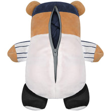 Load image into Gallery viewer, Toddler & Youth Cubcoats Yankees Navy 2-in-1 Transforming Full-Zip Hoodie & Soft Plushie - Plushie Back View