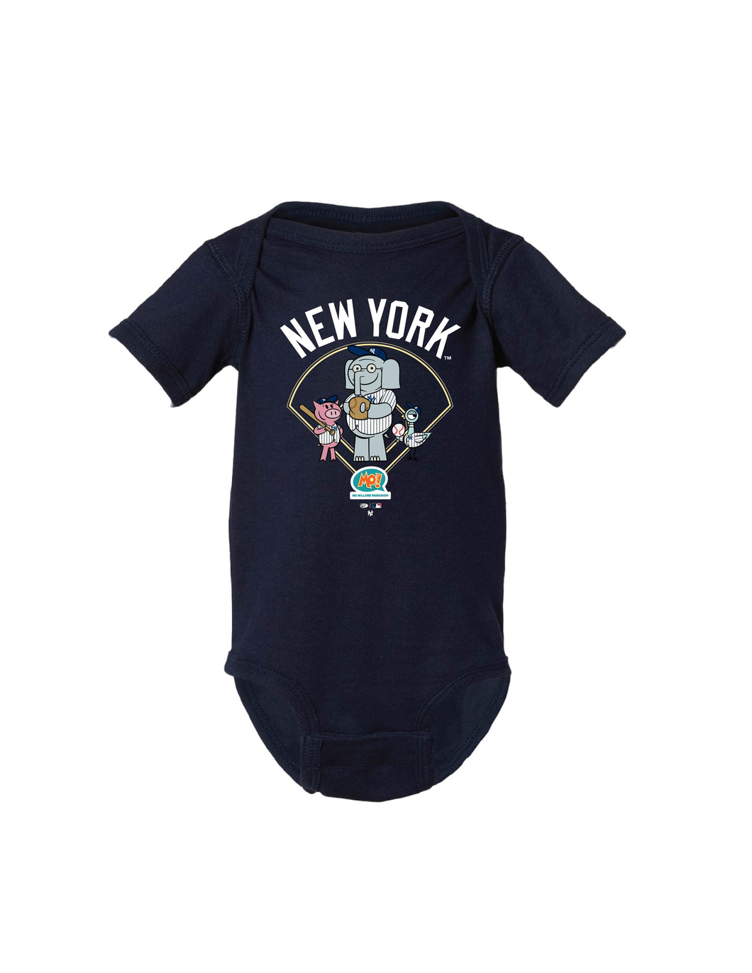 New York Yankees The Pigeon x Elephant x & Piggie Infant Onesie