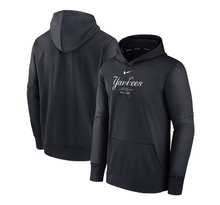 Load image into Gallery viewer, Men&#39;s New York Yankees Nike Navy Authentic Collection Practice Performance Pullover Hoodie
