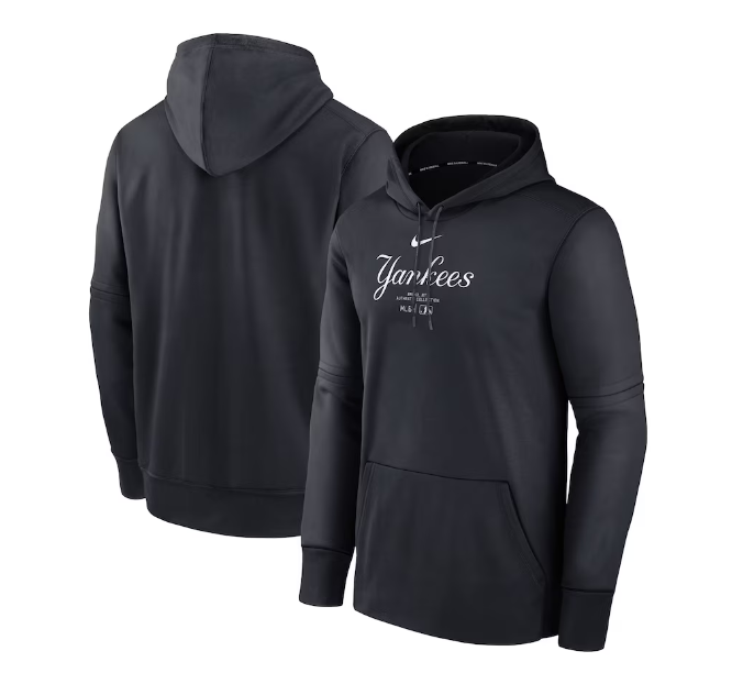 Men's New York Yankees Nike Navy Authentic Collection Practice Performance Pullover Hoodie