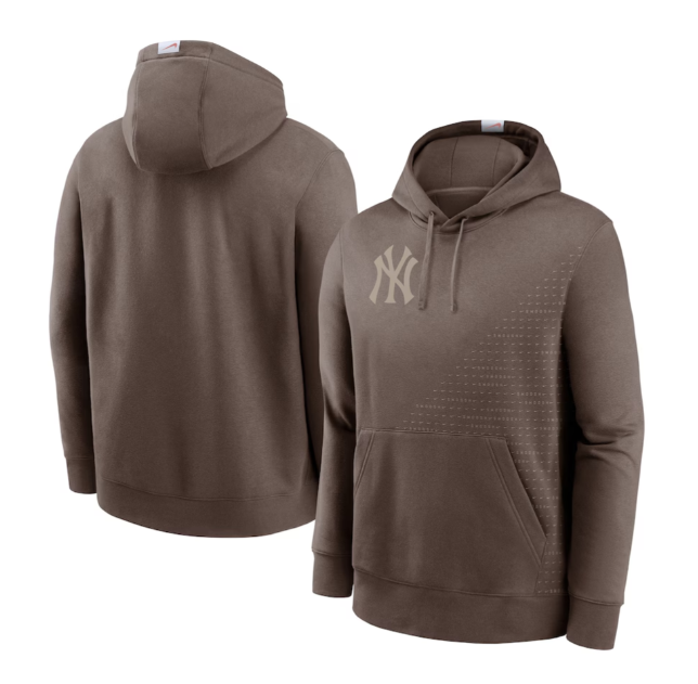 Men's New York Yankees Nike Light Brown Statement Pullover Hoodie