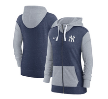 Load image into Gallery viewer, Women&#39;s New York Yankees Nike Navy Full-Zip Hoodie
