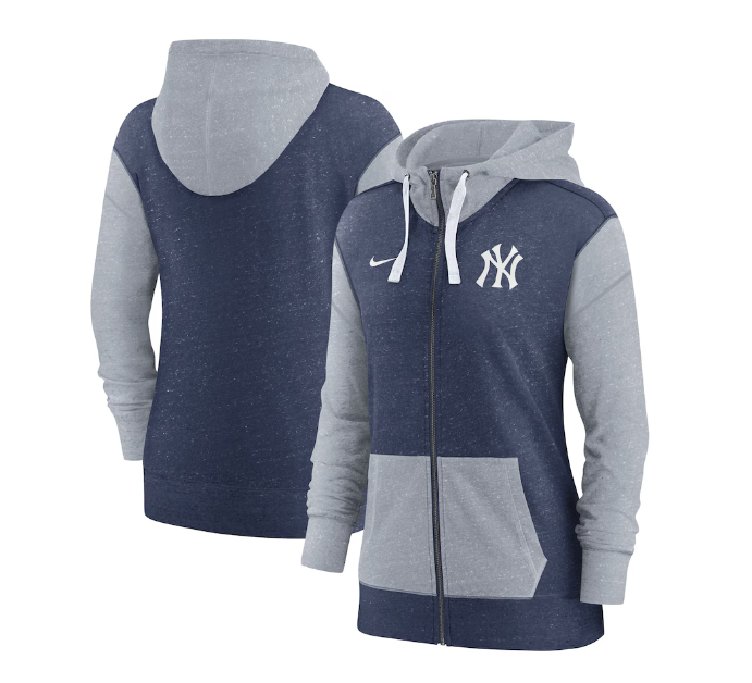 Women's New York Yankees Nike Navy Full-Zip Hoodie