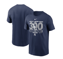 Load image into Gallery viewer, Men&#39;s New York Yankees Aaron Judge Nike Navy 300 Home Runs Milestone T-Shirt
