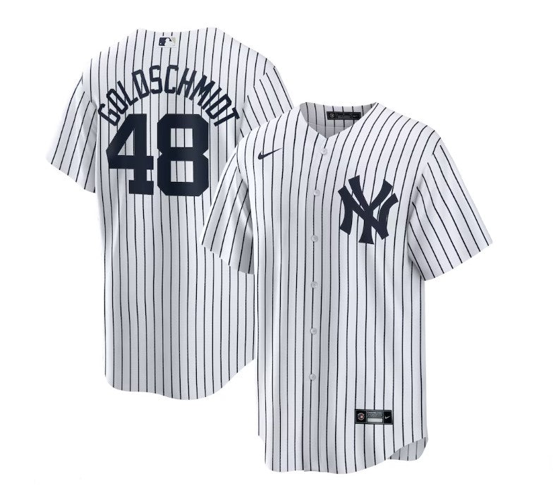 Men's New York Yankees Paul Goldschmidt Nike White Home Replica Jersey