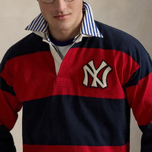 Load image into Gallery viewer, Polo Ralph Lauren Yankees Rugby Shirt - Aviator Navy/Rl Red
