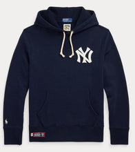 Load image into Gallery viewer, Ralph Lauren Yankees Fleece Hoodie - Aviator Navy

