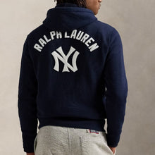 Load image into Gallery viewer, Ralph Lauren Yankees Fleece Hoodie - Aviator Navy
