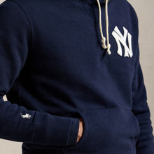 Load image into Gallery viewer, Ralph Lauren Yankees Fleece Hoodie - Aviator Navy
