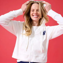 Load image into Gallery viewer, Women&#39;s Yankees Rib Hoodie in Sugar Swizzle
