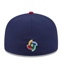 Load image into Gallery viewer, Men's New Era USA Baseball Navy/Red 2026 World Baseball Classic 59FIFTY Fitted Hat
