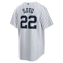 Load image into Gallery viewer, Youth New York Yankees Juan Soto Nike White Home Replica Player Jersey
