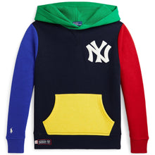 Load image into Gallery viewer, Youth Yankees Ralph Lauren Navy Fleece Hoodie
