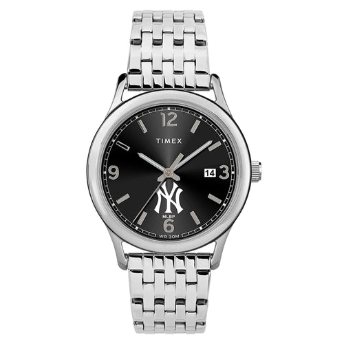 Top Brass New York Yankees Timex Watch in Silver - Top View
