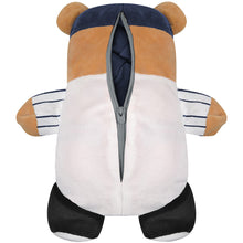 Load image into Gallery viewer, Toddler &amp; Youth Cubcoats Yankees Navy 2-in-1 Transforming Full-Zip Hoodie &amp; Soft Plushie - Plushie Back View
