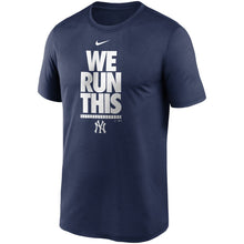 Load image into Gallery viewer, Men&#39;s Nike Yankees Navy We Run This T-Shirt - Front View
