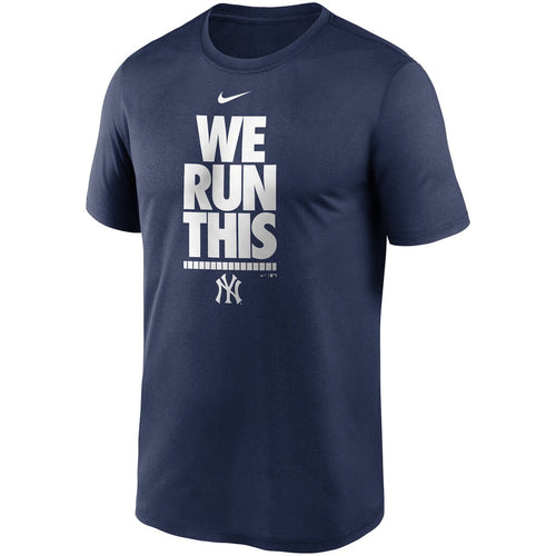 Men's Nike Yankees Navy We Run This T-Shirt - Front View